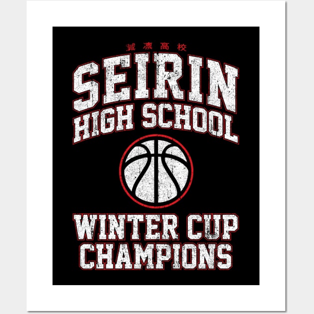 Seirin High School Winter Cup Champions Wall Art by huckblade